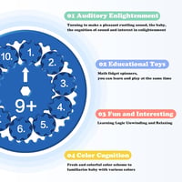 Coolden 9 Darabos Matematika Fidget Spinner Szett Gyerekeknek - Oktatási Stresszoldó Játék Összeadás Kivonás Tanuláshoz 5+ Év 3