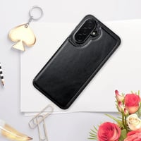 Coolden Samsung Galaxy A56 5G PU bőr flip tok kártyatartóval - fekete 8