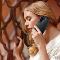 Coolden Samsung Galaxy A56 5G PU bőr flip tok kártyatartóval - fekete 6