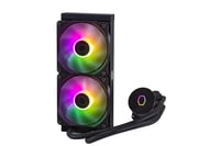 Cooler Master MasterLiquid 240L Core ARGB Processzor Vízhűtő - 240 mm Radiátor, Dupla Kamrás Szivattyú, 120 mm ARGB Ventilátor, LGA1700 AM5 AM4 Kompatibilis, Fekete 2