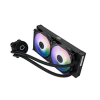Cooler Master MasterLiquid 240L Core ARGB Processzor Vízhűtő - 240 mm Radiátor, Dupla Kamrás Szivattyú, 120 mm ARGB Ventilátor, LGA1700 AM5 AM4 Kompatibilis, Fekete 5
