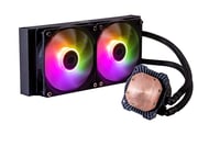 Cooler Master MasterLiquid 240L Core ARGB Processzor Vízhűtő - 240 mm Radiátor, Dupla Kamrás Szivattyú, 120 mm ARGB Ventilátor, LGA1700 AM5 AM4 Kompatibilis, Fekete 4