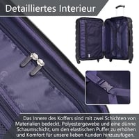 COOLIFE Kemény Héjú Bőrönd 93L - Citromsárga Gurulós Utazóbőrönd TSA-Zárral, 4 Kerékkel, ABS Anyagból, Unisex Kivitel 5