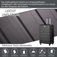 COOLIFE Kemény Héjú Bőrönd 93L - Citromsárga Gurulós Utazóbőrönd TSA-Zárral, 4 Kerékkel, ABS Anyagból, Unisex Kivitel 2