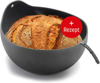 Coolinato 3 az 1-ben szilikon tál kenyérsütő forma sütéshez keveréshez gőzöléshez 230 C-ig hőálló 24 cm 1