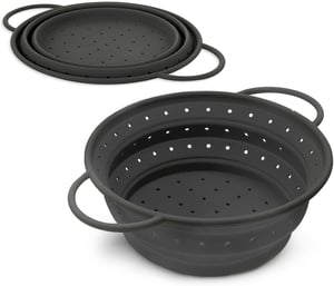 Coolinato sklopivo silikonsko cjedilo - sivo - 16 cm