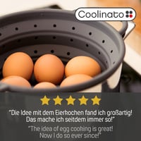 Coolinato Összecsukható szilikon szűrő 16 cm szürke, helytakarékos, könnyen tisztítható, mosogatógépben mosható 8