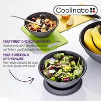 Coolinato összecsukható szilikon tál szett 16-24 cm szürke 4