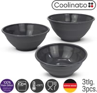 Coolinato összecsukható szilikon tál szett 16-24 cm szürke 5