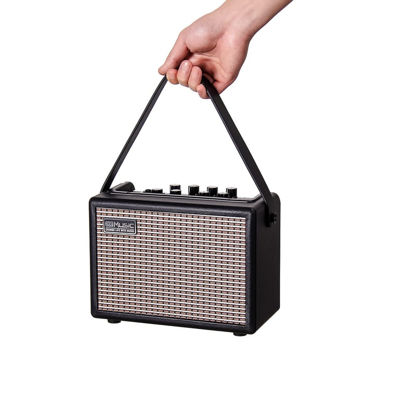 Coolmusic 15G Prenosný Bluetooth gitarový zosilňovač - 15W, Dvojkanálový, pre elektrické a akustické gitary, s efektmi skreslenia a reverb, nový