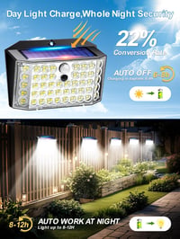 COOLNIGHT 246 LED napelemes kültéri lámpa mozgásérzékelővel, 2000 lm, 3 mód, IP65 6