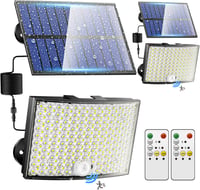COOLNIGHT 268 LED Napelemes Mozgásérzékelős Kültéri Lámpa 2db Távirányítóval IP65 1