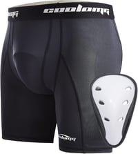 COOLOMG Férfi Comb Védő Jockstrap Kompressziós Alsónadrág Martial Arts Taekwondo 1