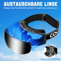 COOLOO Mágneses Síszemüveg OTG Anti-Fog UV Védelem Férfi Női Serdülő 2