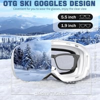 COOLOO Mágneses Síszemüveg OTG Anti-Fog UV Védelem Férfi Női 5