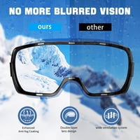 COOLOO Mágneses Síszemüveg OTG Anti-Fog UV Védelem Férfi Női 4