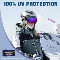 COOLOO Mágneses Síszemüveg OTG Anti-Fog UV Védelem Unisex 6