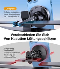 Coolpow MagSafe autós telefontartó 15W vezeték nélküli töltéssel iPhone 17/16/15/14-hez 7