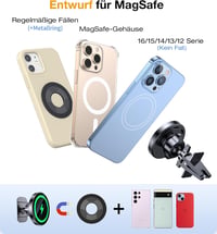 Coolpow MagSafe autós telefontartó 15W vezeték nélküli töltéssel iPhone 17/16/15/14-hez 8