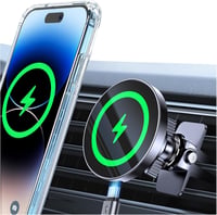 Coolpow MagSafe autós telefontartó 15W vezeték nélküli töltéssel iPhone 17/16/15/14-hez 1