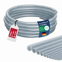 Furtun din silicon Coop Schlauchtechnik, diametru interior 7 mm, 10 metri, grad alimentar, neutru la gust, între -40 și 220 °C, pentru acvariu, laborator, uz casnic 1