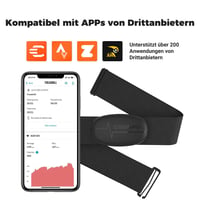 Hrudný snímač tepovej frekvencie CooSpo H6M s Bluetooth a ANT+, EKG meranie, vodoodolnosť IP67, kompatibilný s aplikáciami Wahoo, Polar Beat, Kinomap 3