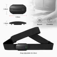 Centură monitor cardiac CooSpo H808S, ANT+/Bluetooth, rezistentă la apă IP67 6