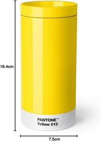 Copenhagen Design Pantone utazó bögre rozsdamentes acél sárga 400ml 7