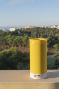 Copenhagen Design Pantone utazó bögre rozsdamentes acél sárga 400ml 2