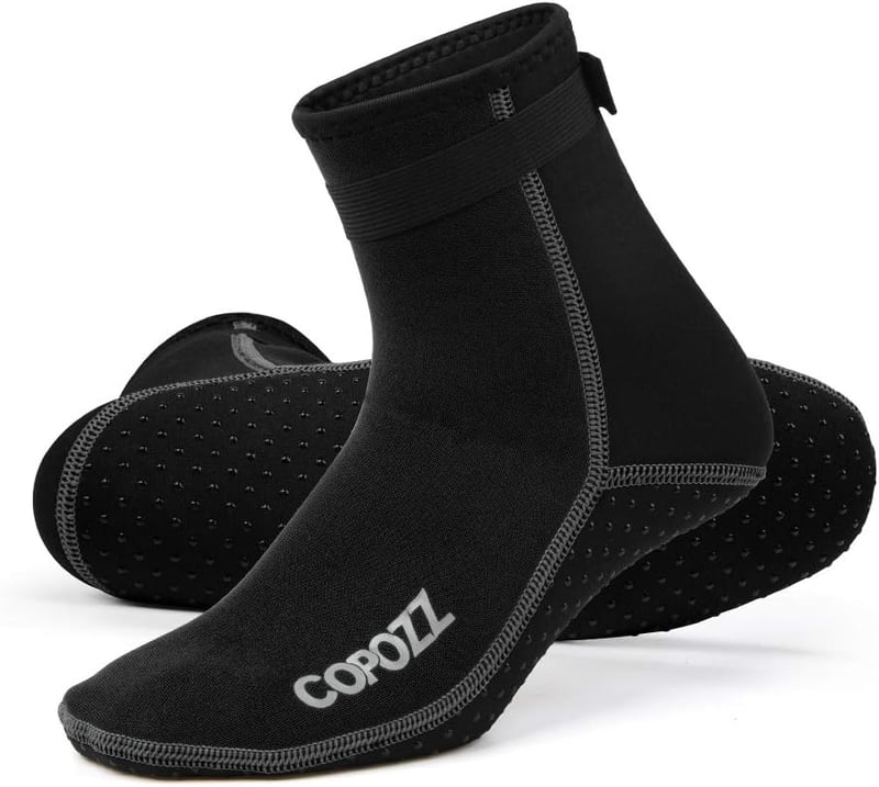 COPOZZ 3mm neoprén búváros zokni férfiaknak és nőknek vízisporthoz