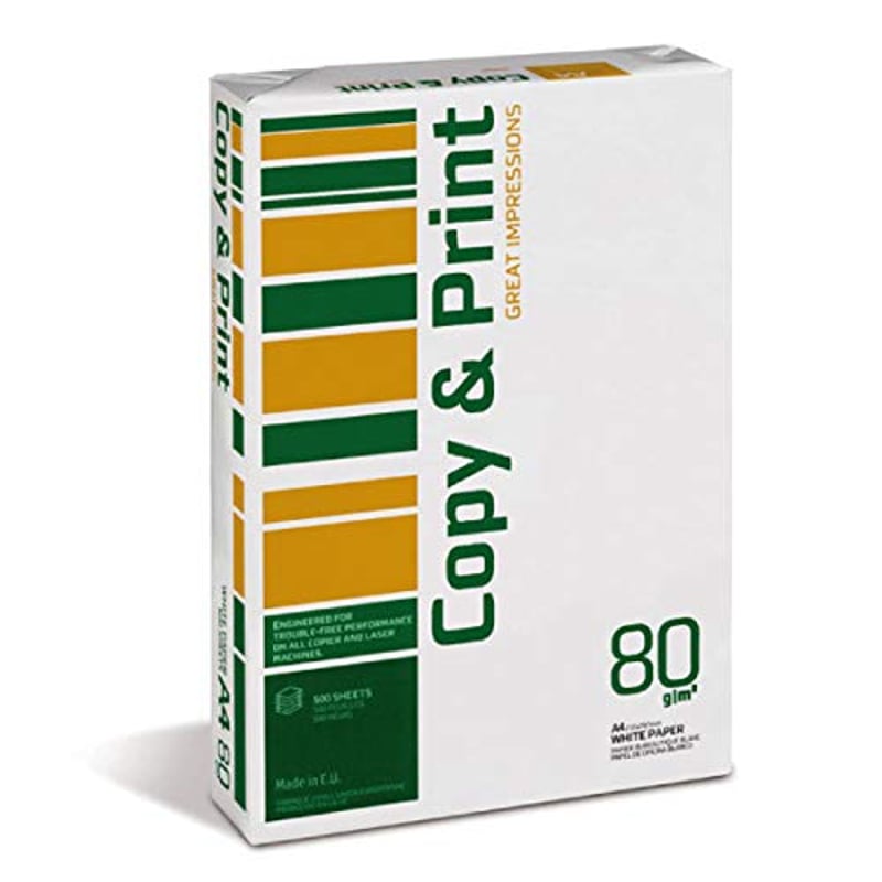 COPY&PRINT Papier na kopírovanie a tlač A4 80g/m² 500 listov, biely, univerzálny papier pre kancelárske a domáce multifunkčné zariadenia, kvalitatívna trieda C