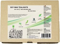 Coraz Home szójawax teafény 80db, illatmentes, paraffinmentes, alumínium pohárban 10