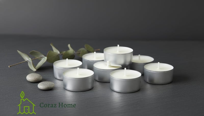 Coraz Home szójawax teafény 80db, illatmentes, paraffinmentes, alumínium pohárban