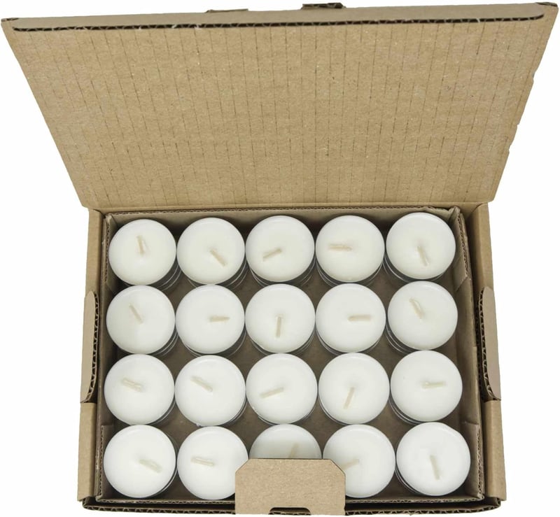 Coraz Home szójawax teafény 80db, illatmentes, paraffinmentes, alumínium pohárban