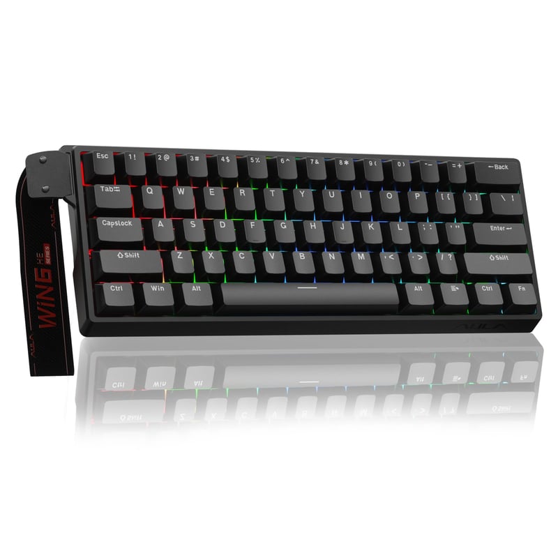 CORBOBO WIN60 HE žičana 60% mehanička gaming tipkovnica, magnetski switchevi, hot-swap, RGB, 8000 Hz, rapid trigger, PC, crna