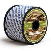 Lano Cordamarket, 8 mm, pre dospelých, unisex, biele, dĺžka 50 m 1