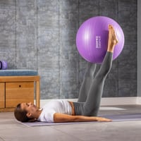 Core Balance gymnastická lopta odolná proti prasknutiu pre tehotné – Fitness Jóga Pilates – 55 cm 65 cm 75 cm 85 cm – Vrátane pumpy – Fialová 2