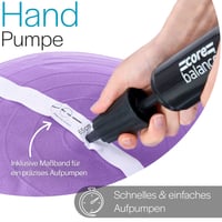 Core Balance gymnastická lopta odolná proti prasknutiu pre tehotné – Fitness Jóga Pilates – 55 cm 65 cm 75 cm 85 cm – Vrátane pumpy – Fialová 5