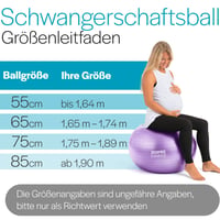 Core Balance gymnastická lopta odolná proti prasknutiu pre tehotné – Fitness Jóga Pilates – 55 cm 65 cm 75 cm 85 cm – Vrátane pumpy – Fialová 7