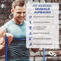 Coresteady Erősítő Gumiszalag Fitness Sávok Edzéshez és Izomépítéshez 4