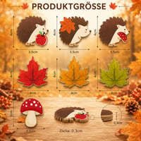 Set 70 decorațiuni din lemn pentru masă Corinorwe - Decorațiune împrăștiată pentru aranjamente de toamnă 2