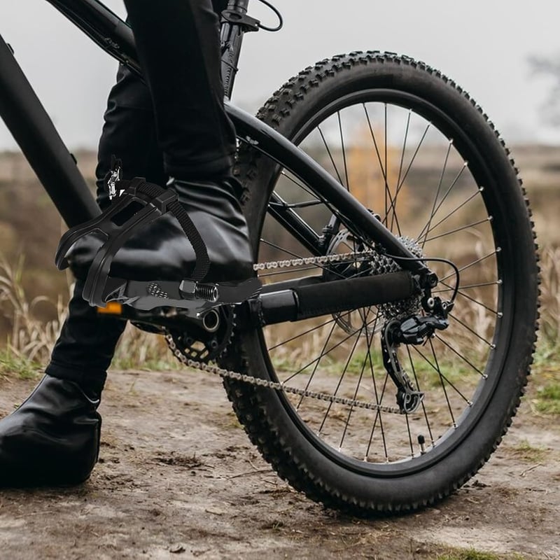 Coriver alumínium SPD kerékpár pedál klipsz szíjjal MTB trekking