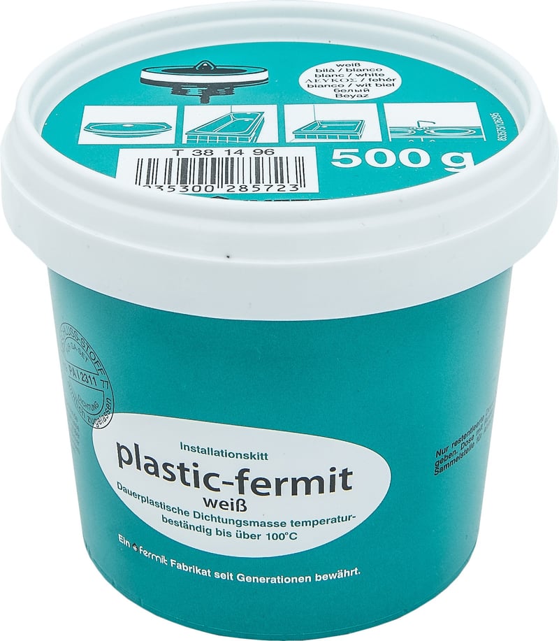Cornat Plastic-Fermit biely trvácny plastový tesniaci tmel, tepelne odolný do 100 °C, 500 g