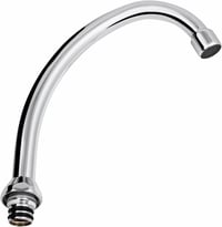 Cornat TEC351204 Okretna izljevna cijev za slavinu 165 mm – Izdržljiva i nehrđajuća – Aerator s mjehurićima zraka – Fleksibilni produžetak za slavinu – Kromirana 1