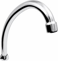 Cornat TEC351204 Okretna izljevna cijev za slavinu 165 mm – Izdržljiva i nehrđajuća – Aerator s mjehurićima zraka – Fleksibilni produžetak za slavinu – Kromirana 3