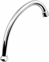 Cornat TEC351204 Okretna izljevna cijev za slavinu 165 mm – Izdržljiva i nehrđajuća – Aerator s mjehurićima zraka – Fleksibilni produžetak za slavinu – Kromirana 4