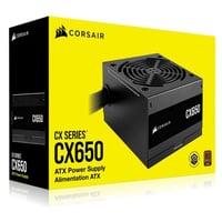 Napájací zdroj Corsair CX650 80 Plus Bronze ATX 650W, nemodulárny, tichý 120 mm ventilátor, čierny, britská zástrčka 1