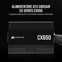 Corsair CX650 ATX tápegység, 650W, 80 PLUS Bronze, nem moduláris - fekete 2