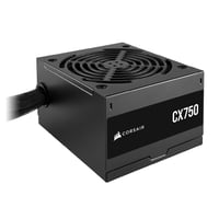 Napájací zdroj Corsair CX750 ATX 750W – Certifikácia 80 Plus Bronze – Nízka hlučnosť – Opletené káble – Nemodulárny – Čierny 1