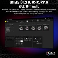 Digitálny ovládač Corsair iCUE COMMANDER CORE XT – ovládanie pre 6 PWM ventilátorov a 264 RGB LED, režim Zero RPM, sledovanie teploty, čierny 6